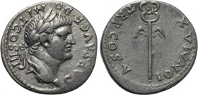 DOMITIAN (Caesar, 69-81). Denarius. Uncertain eastern mint, possibly Ephesus.