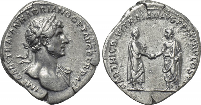 HADRIAN (117-138). Denarius. Rome. 

Obv: IMP CAES TRAIAN HADRIANO OPT AVG GER...
