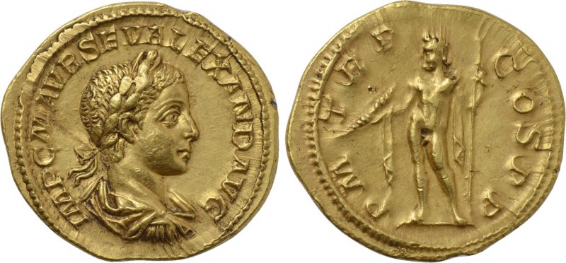 SEVERUS ALEXANDER (222-235). GOLD Aureus. Rome.

Obv: IMP C M AVR SEV ALEXAND ...