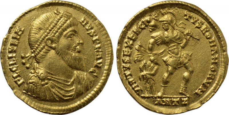JULIAN II APOSTATA (360-363). GOLD Solidus. Antioch. 

Obv: FL CL IVLIANVS P F...