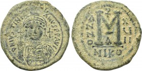 JUSTINIAN I (527-565). Follis. Nicomedia. Dated RY 17 (543/4).