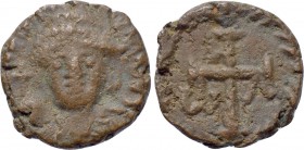 JUSTINIAN I (527-565). Nummus. Rome.