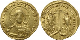 CONSTANTINE VII PORPHYROGENITUS and ROMANUS II (913-959). GOLD Solidus. Constantinople.