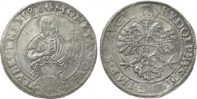 GERMANY. Lübeck. In the name of Rudolf II (Holy Roman Emperor, 1576-1612). Reichstaler (1582).