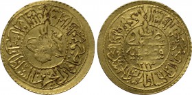 OTTOMAN EMPIRE. Mahmud II (AH 1223-1255 / AD 1808-1839). GOLD Rumi Altin. Qustantiniya (Constantinople). Dated AH 1223//14 (AD 1821/2).