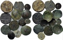 13 Ancient Coins; mostly Byzantine.