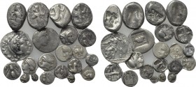 21 Greek Silver Coins.