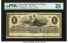 Cuba Banco Espanol de la Habana 1 Peso 1883 Pick 27e PMG Very Fine 25. From the El Don Diego Luna Collection

HID09801242017

© 2020 Heritage Auctions...