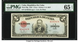 Cuba Republica de Cuba 1 Peso 1948 Pick 69g PMG Gem Uncirculated 65 EPQ. From the El Don Diego Luna Collection

HID09801242017

© 2020 Heritage Auctio...