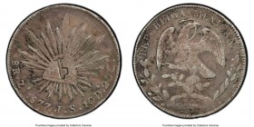 Revolutionary Counterstamped 8 Reales ND (1872-1877) VF Details (Tooled) PCGS, KM-R3. Countermarked on Mexico Republic 8 Reales, 1877 Zs-JS. From the ...