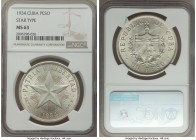 Republic "Star" Peso 1934 MS63 NGC, KM15.2. From the El Don Diego Luna Collection

HID09801242017

© 2020 Heritage Auctions | All Rights Reserved