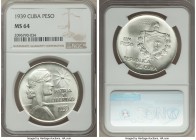 Republic "ABC" Peso 1939 MS64 NGC, Philadelphia mint, KM22. From the El Don Diego Luna Collection

HID09801242017

© 2020 Heritage Auctions | All Righ...