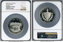 Republic Proof "Stadium" 50 Pesos (5 oz) 1991 PR69 Ultra Cameo NGC, KM343. Mintage: 1,050. Issued for the Barcelona Olympics. From the El Don Diego Lu...