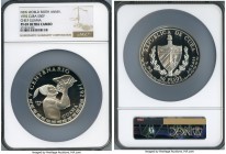 Republic Proof "Chief Guama" 50 Pesos (5 oz) 1992 PR69 Ultra Cameo NGC, KM359. Mintage: 550. "New World - 500th Anniversary" series. From the El Don D...