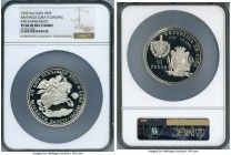 Republic Proof "Santiago Cuba Founding" 50 Pesos (5 oz) 1993 PR68 Ultra Cameo NGC, KM400. Mintage: 1,000. Struck on the 478th anniversary of the found...