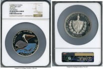 Republic Proof Colorized "Pelican" 50 Pesos (5 oz) 1994 PR68 Ultra Cameo NGC, KM505. Mintage: 2,500. "Caribbean Fauna" series. From the El Don Diego L...