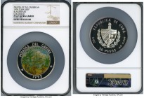 Republic Proof Colorized "Blackbeard" 50 Pesos (5 oz) 1995 PR67 Ultra Cameo NGC, KM484. "Pirates of the Caribbean" series. Mintage unlisted in the Sta...