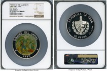 Republic Proof Colorized "Piet Heyn" 50 Pesos (5 oz) 1995 PR67 Ultra Cameo NGC, KM489. "Pirates of the Caribbean" series. Mintage unlisted in the Stan...