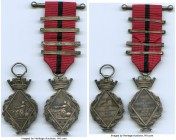 Pair of Campaign Civil Service Medals ND (Instituted 1873), Barac-5. Each piece approximately 43x35mm and 18.36gm (excluding ribbon). Type I. One exam...