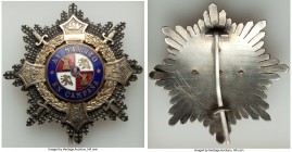 Military Order of Maria Cristina War Cross ND (1938-1942) AU (Surface Hairlines, Scratches), Barac-1041. 59mm. 41.25gm. Type I. With pin latch. The fi...
