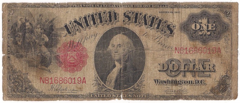 USA, 1 dollar 1917
USA, 1 dolar 1917
 Bardzo rzadki dolar w wyraźnie obiegowym...