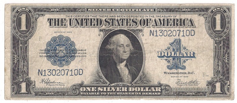 USA, 1 dollar 1923
USA, 1 dolar 1923
 Atrakcyjny, obiegowy egzemplarz. Podpisy...