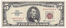 USA, 5 dollars 1963