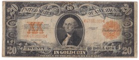 USA, 20 dollars 1922 Gold certificate