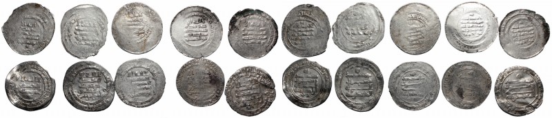 Islamic coinage, Lot of 10 dirhems 
Islam, Zestaw 10 dirhemów
 Różne egzemplar...