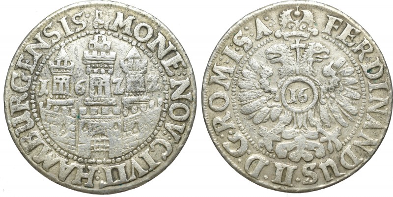 Germany, Hamburg, 16 schillings (1/2 thaler) 1622
Niemcy, Hamburg, 16 szylingów...