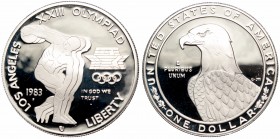 USA, 1 dollar 1983 Olympic games Los Angeles