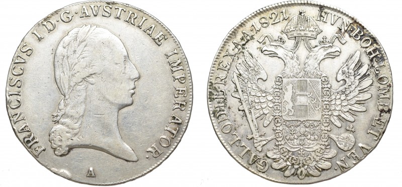 Austria, Franz I, Thaler 1821 A
Austria, Franciszek I, Talar 1821 A
 Atrakcyjn...