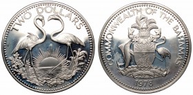 Bahamas, 2 dollars 1978, silver