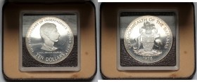 Bahamas, 10 dollars 1978, silver