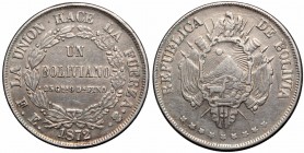 Bolivia, Boliviano 1872