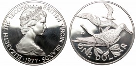 British Virgin Islands, 1 dollar 1977, silver