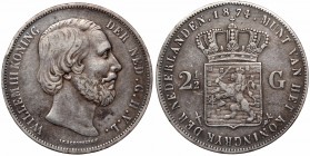 Netherlands, 2-1/2 gulden 1874
