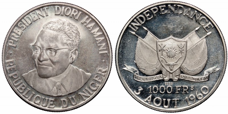 Niger, 1000 frans 1960 ESSAI
Nigeria, 1000 franków 1960 ESSAI
 Piękny egzempla...