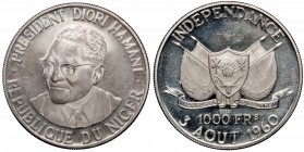 Niger, 1000 frans 1960 ESSAI