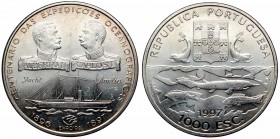 Portugal, 1000 escudos 1997, srebro