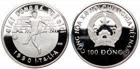 Vietnam, 100 dong 1990, silver