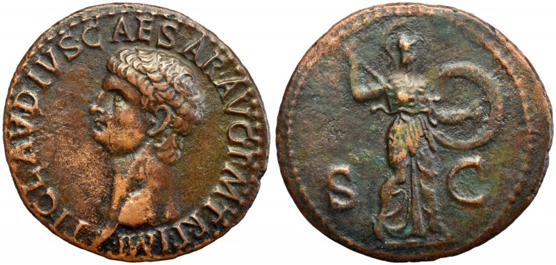 Roman Empire, Claudius, As - Minerva
Cesarstwo Rzymskie, Klaudiusz, As - Minerw...