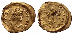 Byzantine coinage, Justinian, Tremisis, Constantinople