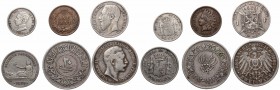 Lot of 6 world coins