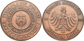 USA/PRL Medal Polonii amerykańskiej na 1000 Polski chrześcijańskiej