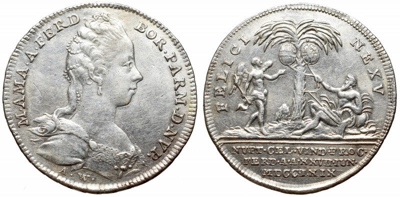 Austria, Maria Theresia, Medal for wedding of Marie Amalia 1769
Austria, Maria ...