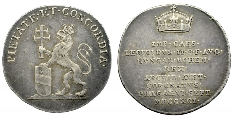 Austria, Leopold II, Coronation jeton 1791
Austria, żeton koronacji Leopolda II...