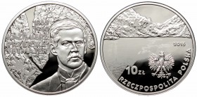 III RP, 10 złotych 2015 150 rocznica urodzin Kazimierza Przerwy-Tetmajera