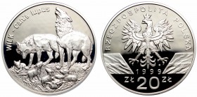 III RP, 20 złotych 1999 Wilk