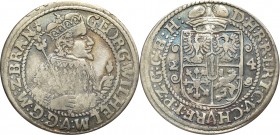Prusy Książęce, Jerzy Wilhelm, Ort 1624, Królewiec - przebitka H/B